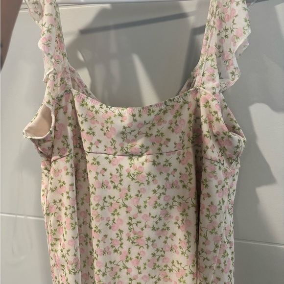 See You Monday Cream Ruffled Camisole - Picture 3 of 4